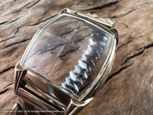 Load image into Gallery viewer, Bulova Rectangular with Perfect Pearly Dial and Quandrant Cut Crystal, Manual, 26x38mm
