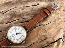 Load image into Gallery viewer, Nimra Early Swiss Porcelain Dial in Clam Case, Manual, 34mm