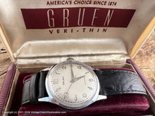 Load image into Gallery viewer, Gruen Precision 'Autowind' Ivory Dial with Silver Numbers, German-Made with Box, Automatic, 33.5mm