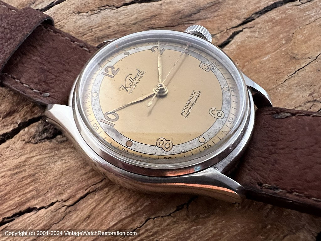 Kelbert Two-Tone Gold and Silver Dial Manual, 33mm