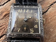 Load image into Gallery viewer, Stona Watch Company with Tarnished Sterling Silver Dial, Manual, 26x34.5mm