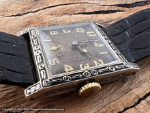 Load image into Gallery viewer, Stona Watch Company with Tarnished Sterling Silver Dial, Manual, 26x34.5mm