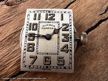 Load image into Gallery viewer, Dueber Hampden Original Silver Dial in Decorative White Gold Rectangular Case, Manual, 25x39mm