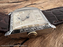 Load image into Gallery viewer, Bulova Original Steel Dial with Decorative Design on Bezel, Curved Crystal and Back, Manual, 27x33mm
