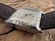 Load image into Gallery viewer, Bulova Original Steel Dial with Decorative Design on Bezel, Curved Crystal and Back, Manual, 27x33mm