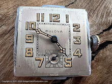 Load image into Gallery viewer, Bulova Original Steel Dial with Decorative Design on Bezel, Curved Crystal and Back, Manual, 27x33mm
