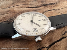 Load image into Gallery viewer, Lip Ivory Dial, Silver Numbers, Date, Manual, Large 34mm