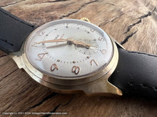 Load image into Gallery viewer, Geneve 2-Tone Dial with Gold Deco Numbers and "Devil Horn" Lugs, Manual, 33mm