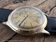 Load image into Gallery viewer, Ernest Borel Golden Dial Recessed Bar Markers, Manual, 34mm
