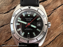 Load image into Gallery viewer, Caswatch Deluxe Calendar Stainless Steel Tonneau Divers with Date, Manual, 39x44mm