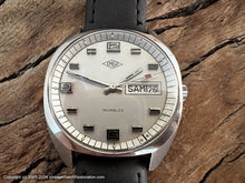 Load image into Gallery viewer, Engo Silve Dial Day and Date Red-Tipped Second Hand, Manual, 35mm