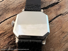 Load image into Gallery viewer, Illinois Brushed Silver Dial, Second Dial at 9 o'clock, Elegantly Designed Square Cut Case, Manual , 27.5x35.5mm