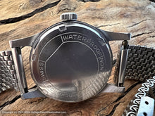 Load image into Gallery viewer, Lemania Military Style Two-Tone Slate Gray & Black, Beefy Case, Manual , 33mm