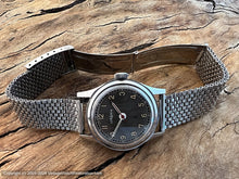 Load image into Gallery viewer, Lemania Military Style Two-Tone Slate Gray & Black, Beefy Case, Manual , 33mm