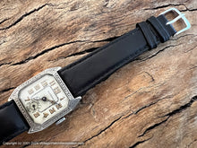 Load image into Gallery viewer, Alvera (Toledo) Original Dial in Decorative Cut Corner Rectangular Case, Manual, 27x34mm