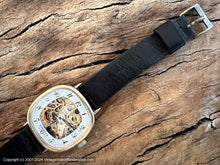 Load image into Gallery viewer, Caravelle (Bulova) Skeleton See Through Dial in Rounded Square Case, Manual, 33.5x33.5mm