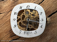 Load image into Gallery viewer, Caravelle (Bulova) Skeleton See Through Dial in Rounded Square Case, Manual, 33.5x33.5mm