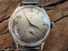 Load image into Gallery viewer, Elgin Shockmaster Patina Dial c.1950s, Cal 687, Manual, 35mm