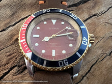 Load image into Gallery viewer, Cyma Divers Pepsico Dial in Ruby Red with White Hands and Date, Automatic, Huge 40mm