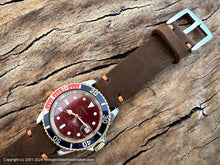 Load image into Gallery viewer, Cyma Divers Pepsico Dial in Ruby Red with White Hands and Date, Automatic, Huge 40mm