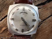 Load image into Gallery viewer, Lord Elgin Brushed Silver Dial in Square Tonneau Case, Automatic, 31.5x37mm