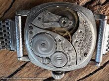 Load image into Gallery viewer, Elgin Early Porcelain Dial with Black Roman Numbers, Manual, 32x39mm