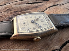 Load image into Gallery viewer, Swiss Clam 6-Sided Case and Golden Dial, Manual, 26x36mm