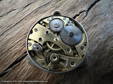 Load image into Gallery viewer, Swiss Clam 6-Sided Case and Golden Dial, Manual, 26x36mm