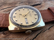 Load image into Gallery viewer, Gruen Precision Golden Dial Raised Hour Markers, Day & Date, Manual, 34x36mm