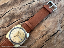 Load image into Gallery viewer, Gruen Precision Golden Dial Raised Hour Markers, Day & Date, Manual, 34x36mm