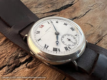 Load image into Gallery viewer, Longines WWI Era Porcelain Dial Roman Numerals, Manual, 34mm