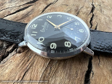 Load image into Gallery viewer, Omikron Spotless Black Dial Military Style Manual, Large 35mm