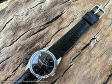 Load image into Gallery viewer, Bulova 23 Jewel Jet Black Dial with Notched Design Case, Automatic, 33.5mm