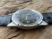 Load image into Gallery viewer, Bulova 23 Jewel Jet Black Dial with Notched Design Case, Automatic, 33.5mm