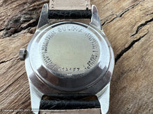 Load image into Gallery viewer, Bulova 23 Jewel Jet Black Dial with Notched Design Case, Automatic, 33.5mm