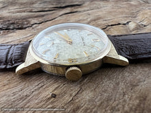 Load image into Gallery viewer, Bulova Art Deco Silver Basketweave Pattern Dial in Rectangular Type Case, Manual, 33x38mm