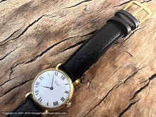 Load image into Gallery viewer, Protil (Ollech & Wajs) NOS with Black Roman Numerals on a Stunning White Porcelain-Like Dial, Manual, 30.5mm