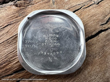 Load image into Gallery viewer, Elgin 1928 Sterling Silver Rounded Square Case with Fabulous Aged Dial, Manual, 31.5x31.5mm