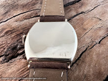 Load image into Gallery viewer, Gruen Tonneau Case with Original Light Creamy Dial with Amber Lumed Stained Glass Hands , Manual, 29x29mm