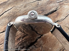 Load image into Gallery viewer, Waltham Sterling Silver Rounded Square Case with Perfect Porcelain Dial, Manual, 31.5x31.5mm
