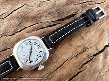 Load image into Gallery viewer, Waltham Sterling Silver Rounded Square Case with Perfect Porcelain Dial, Manual, 31.5x31.5mm