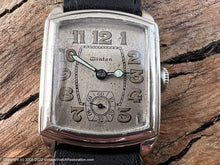 Load image into Gallery viewer, Winton Steel Dial with Amber Lumed Number, Rectangular Case, Manual, 26x36mm