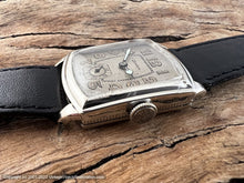 Load image into Gallery viewer, Winton Steel Dial with Amber Lumed Number, Rectangular Case, Manual, 26x36mm