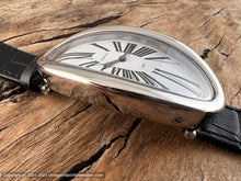 Load image into Gallery viewer, Waterman's 'York' Exploding Roman Numeral Dial in Large Oblong Case, Quartz, 30x56mm