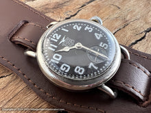 Load image into Gallery viewer, Elgin USA General Pershing 1918 Sterling Silver Cased Trench Gem with Pershing star dial, Manual, 31.5mm