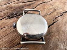 Load image into Gallery viewer, Elgin USA General Pershing 1918 Sterling Silver Cased Trench Gem with Pershing star dial, Manual, 31.5mm