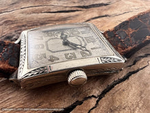 Load image into Gallery viewer, Illinois Super Large Tank-Style with Filligre Bezel Design, Manual 27x33mm