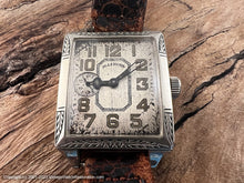 Load image into Gallery viewer, Illinois Super Large Tank-Style with Filligre Bezel Design, Manual 27x33mm