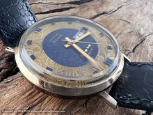 Load image into Gallery viewer, Longines Admiral Lapiz Blue and Gold Floral Design, Automatic, 35mm