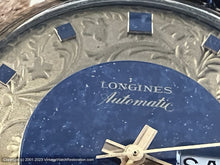 Load image into Gallery viewer, Longines Admiral Lapiz Blue and Gold Floral Design, Automatic, 35mm